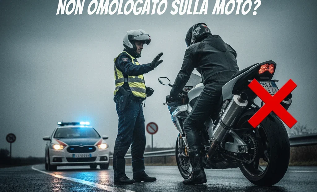 Cosa succede se monto uno scarico non omologato sulla moto?