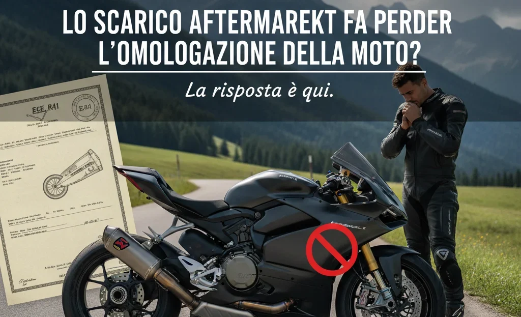 Lo scarico aftermarket fa perdere l’omologazione della moto?